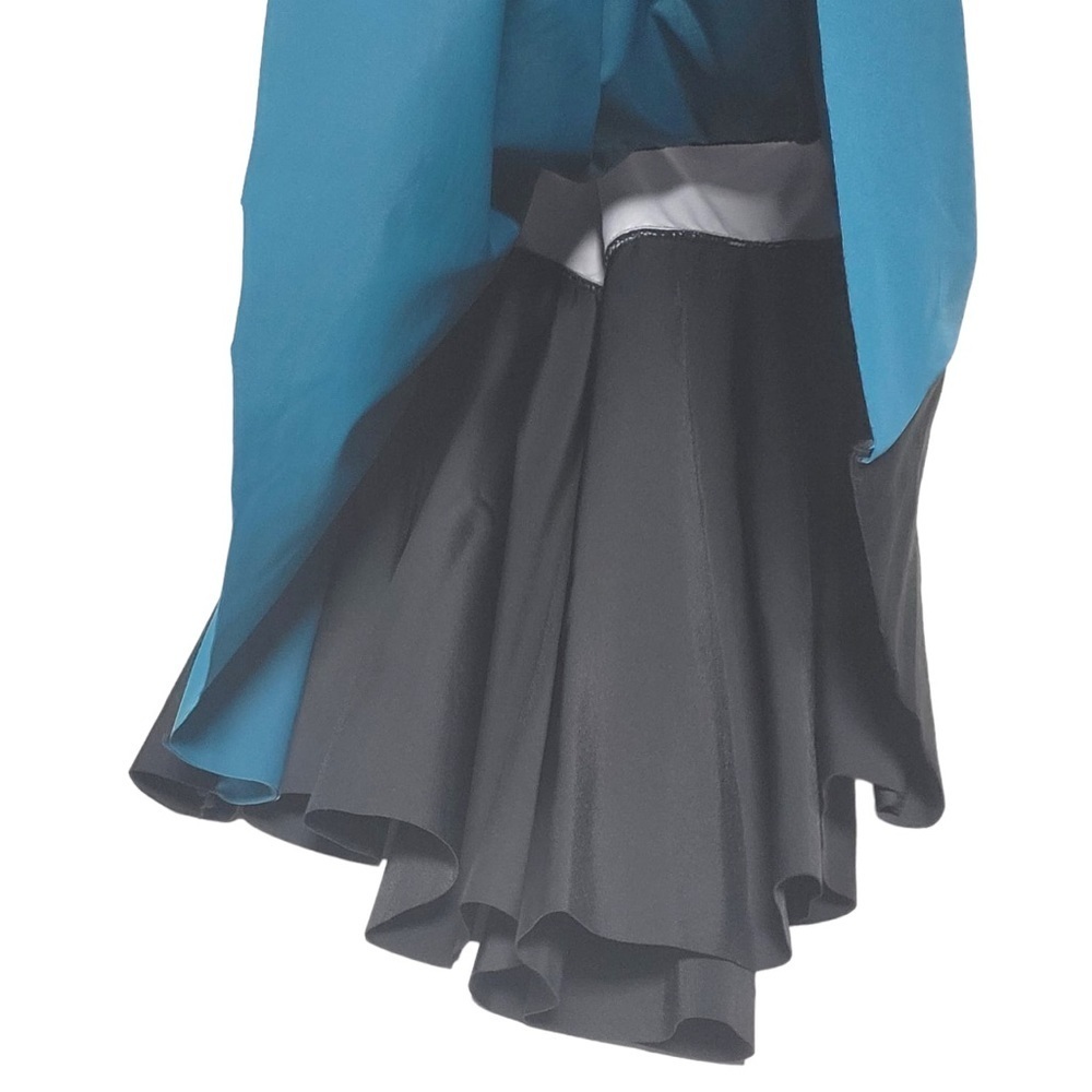 NEW BloomChic Two Toned Twist Front Adjustable Straps Tankini Top in Teal Black - Picture 3 of 7